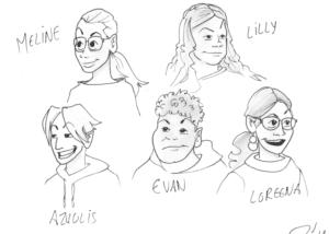 Portraits des adolescents participants à atelier podcast